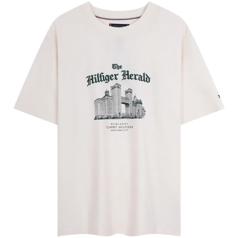 Tommy Hilfiger T-Shirts Men's Crew Neck Moderate
