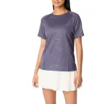 ASICS Tennis Tops Women's Purple Crew Neck Moderate