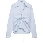 Prada Long-Sleeved Ruched Shirt