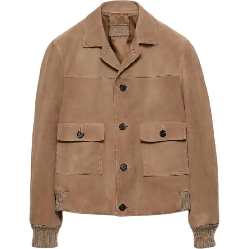 PRADA Suede Patch pocket Jacket