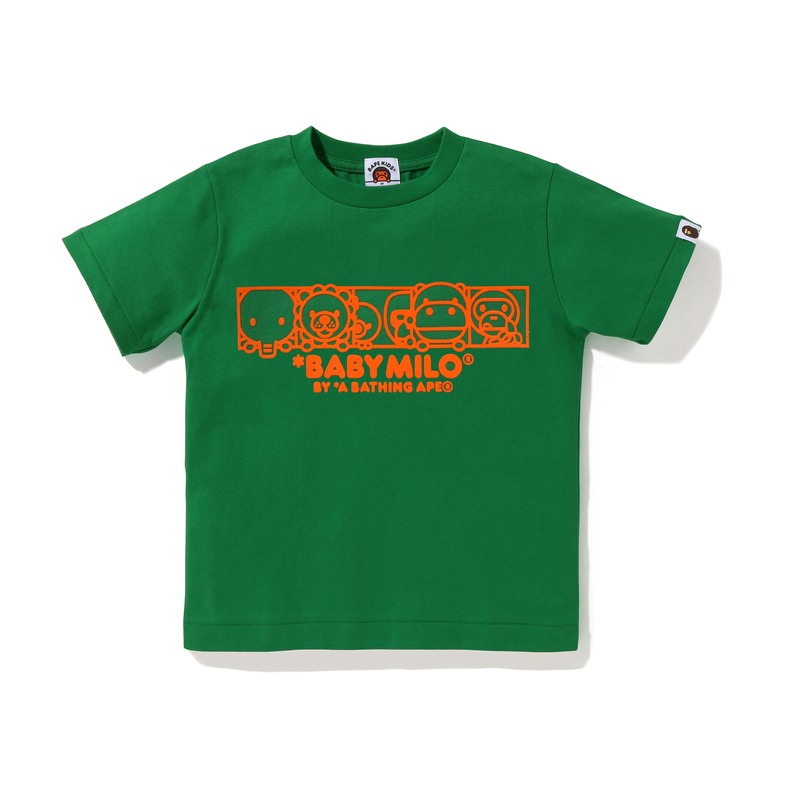 Футболка A BATHING APE A BATHING APETBABY MILO (белая с принтом)