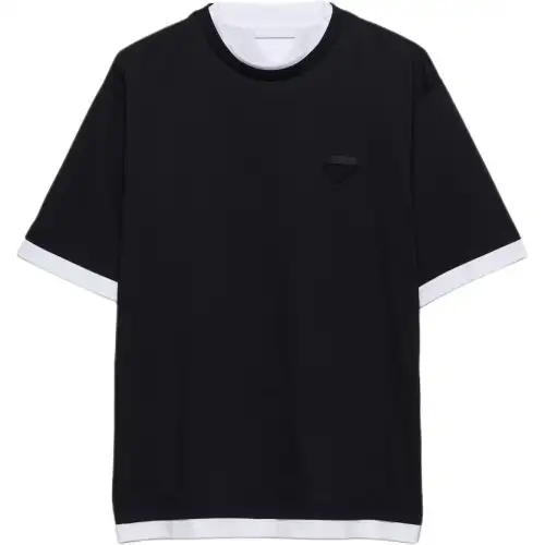 Prada Double Layered Crewneck T-Shirt