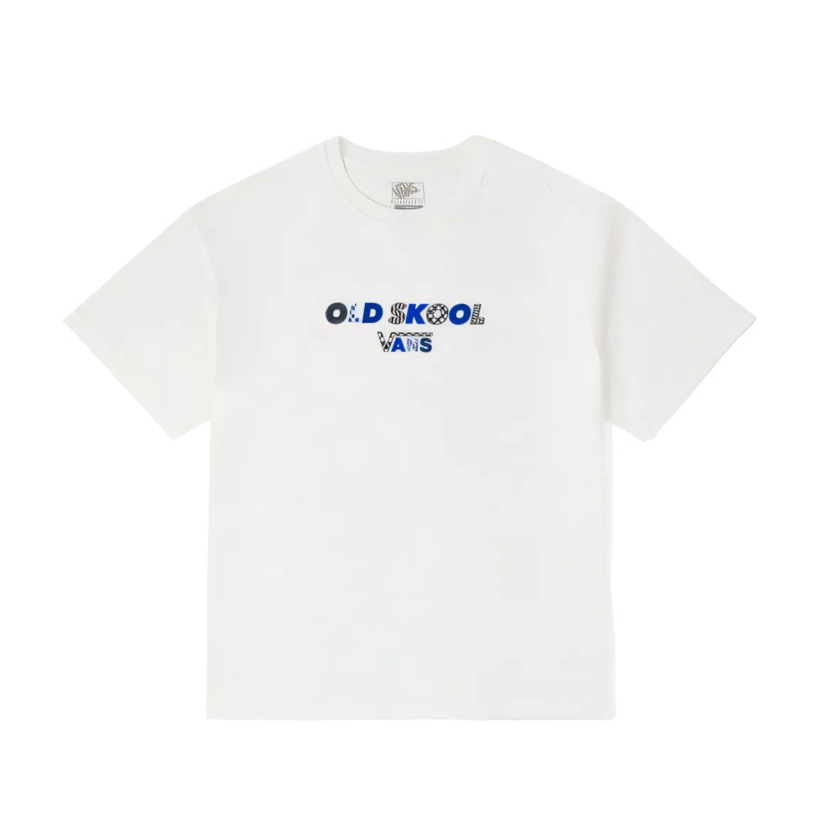 Vans TEE SS T-Shirts Unisex Ecru Crew Neck Moderate