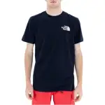 THE NORTH FACE T Shirts Men's Marine Blue Crew Neck Moderate Straight Fit