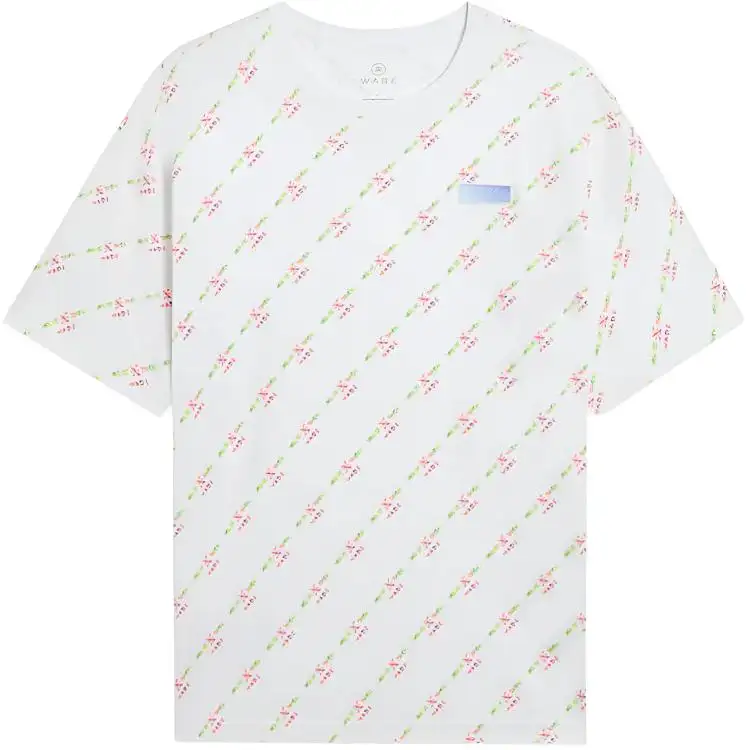 Li Ning T Shirt Men's Pink White