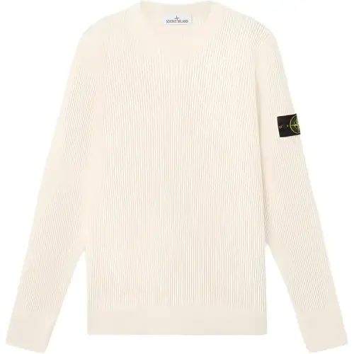 STONE ISLAND Logo Patch Knitted Jumper