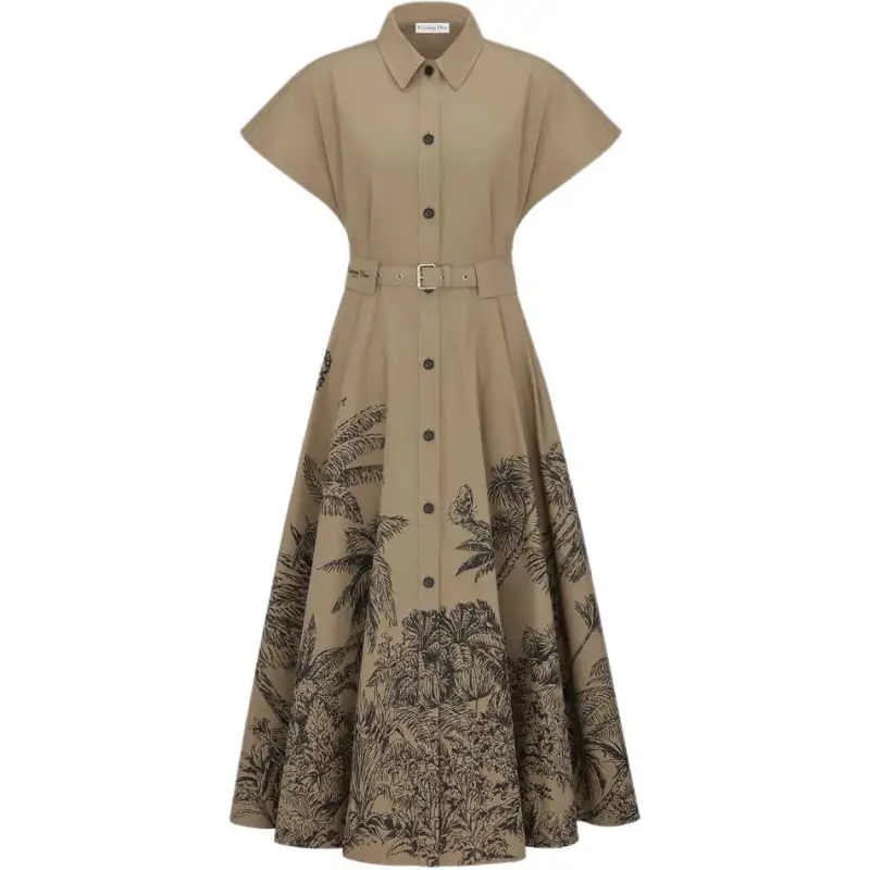 DIOR Dioriviera Short Sleeved Dress Women's
