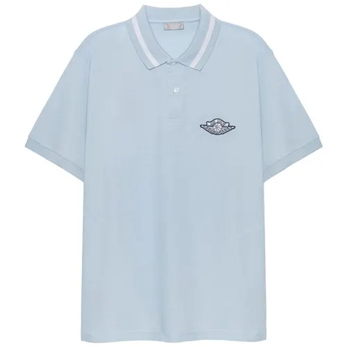 DIOR Polo Shirt Unisex Light Blue