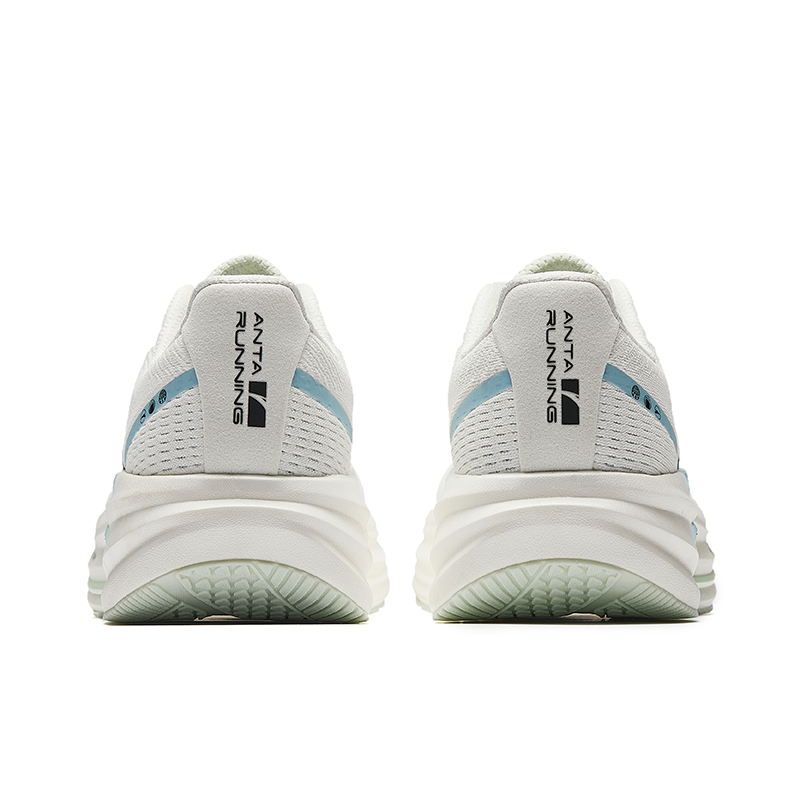 Anta Cushioning Breathable Low top Casual Running Shoes Women’s Papyrus White, Simple Blue