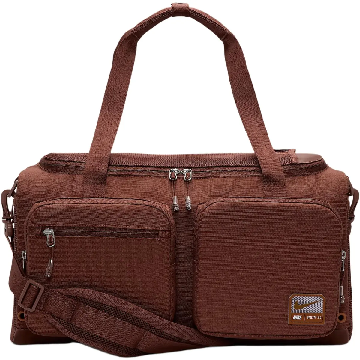 Nike 31L Detachable Strap Polyester Travel Bag Unisex Brown