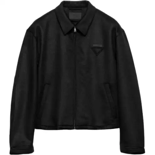 Prada logo zip-front jacket