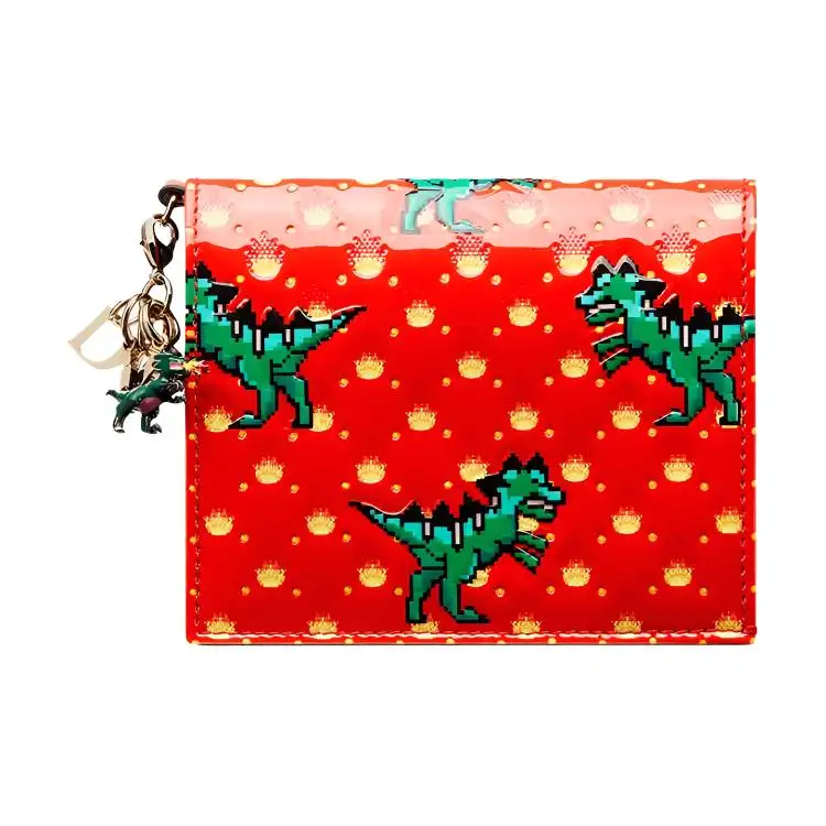DIOR Lady Dior Bright Calfskin Wallet, Card Holder Mini Women's Orange