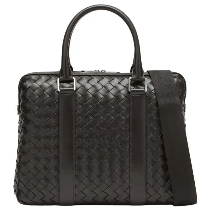 Bottega Veneta Calfskin Shoulder Bag Men's Black