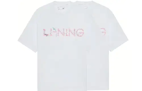 Li Ning LiNIng Sakura T Shirt Unisex White