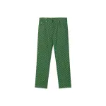 GUCCI Casual Pants Men's Green Moderate Straight Fit Pants