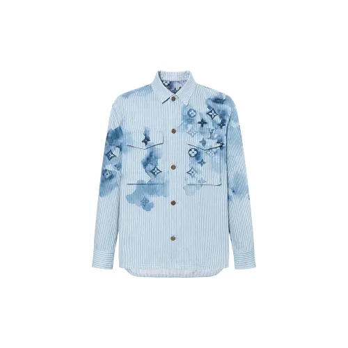 LOUIS VUITTON New Quarterly Products Of LV Shirts Men's Lapel Moderate Other