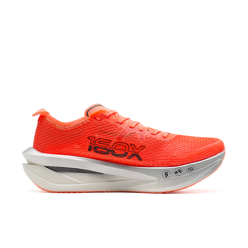 XTEP Low top Carbon Plate Marathon Training Race Running Shoes Women’s Super Orange Black
