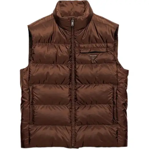 Prada Triangle-Logo Padded Gilet