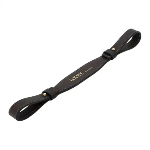 LOEWE Cow Leather Bag Straps Women's Black