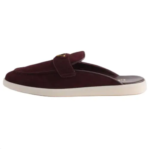 PRADA Closed Toe Slippers Women's Red