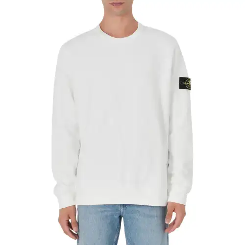 STONE ISLAND Logo Patch Crewneck Sweatshirt