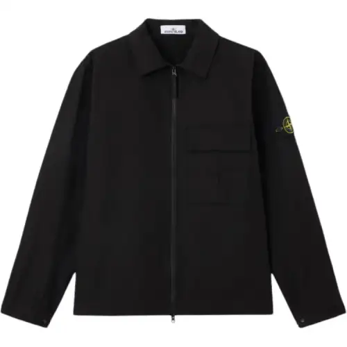 STONE ISLAND Compass Patch Zipped Jacket
