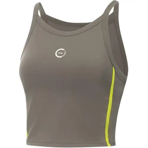 Li Ning Sleeveless Sports Shirts Women's Brown Other