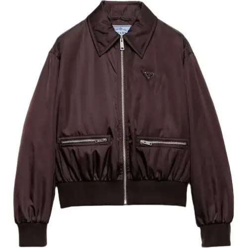 Prada Re-Nylon triangle-logo jacket