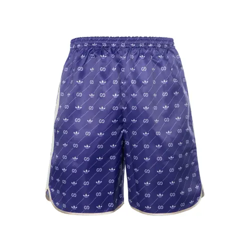 GUCCI X Adidas Trefoil Print Shorts