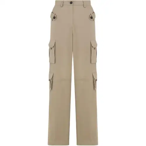 DIOR Cargo Pants Women's Coffee Moderate Cargo Pants