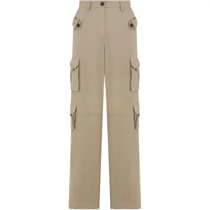 DIOR Cargo Pants Women's Coffee Moderate Cargo Pants