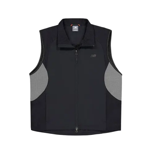 New Balance Vests Men's Black Lapel Moderate Other
