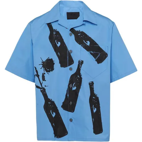 PRADA Graphic Printed Buttoned Shirt