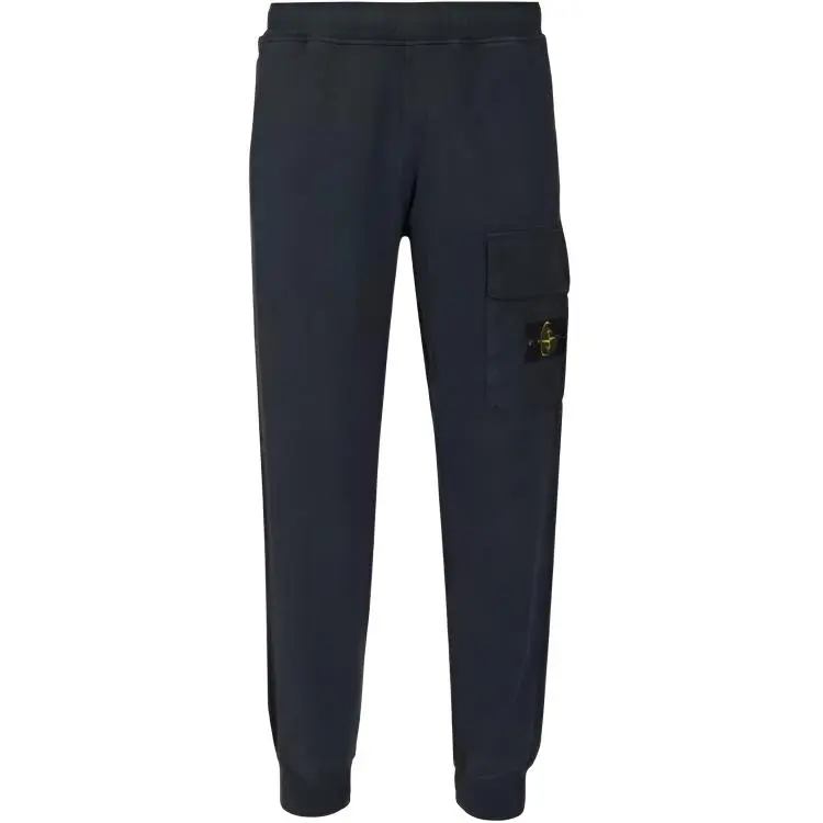 STONE ISLAND Logo Patch Tapered Leg Pants