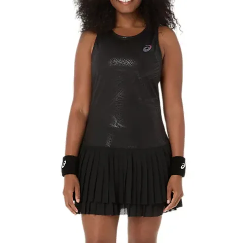 ASICS Tennis Tops Women's Black Crew Neck Moderate