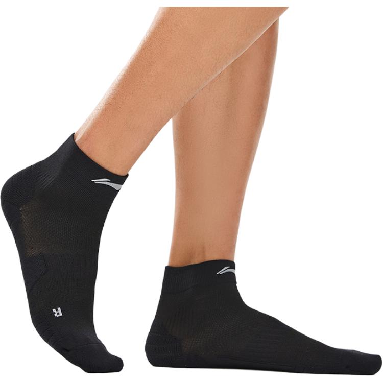 Li Ning Running Collection Crew Socks Unisex 1 Pack Black