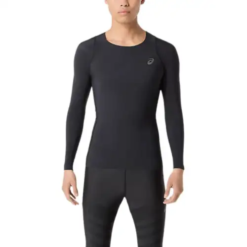 ASICS T Shirts Men's Black Crew Neck