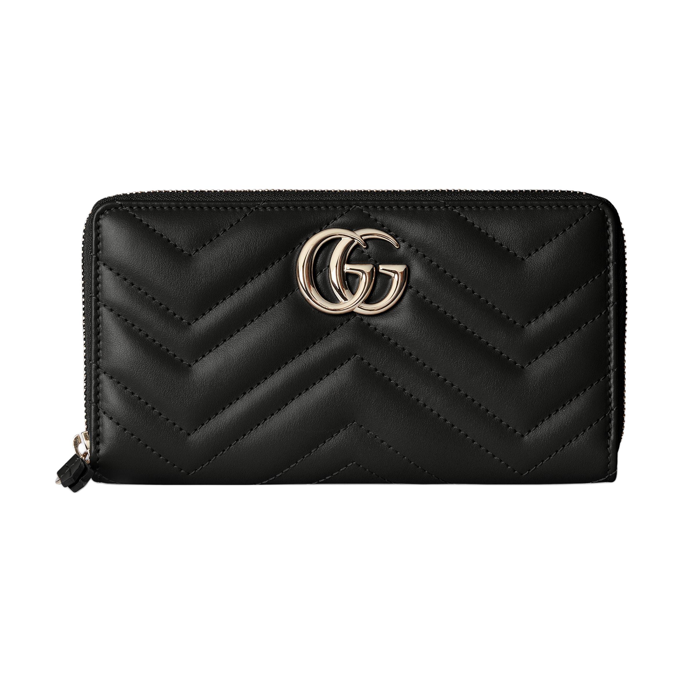 Женский кошелек Gucci GG Marmont (черный)