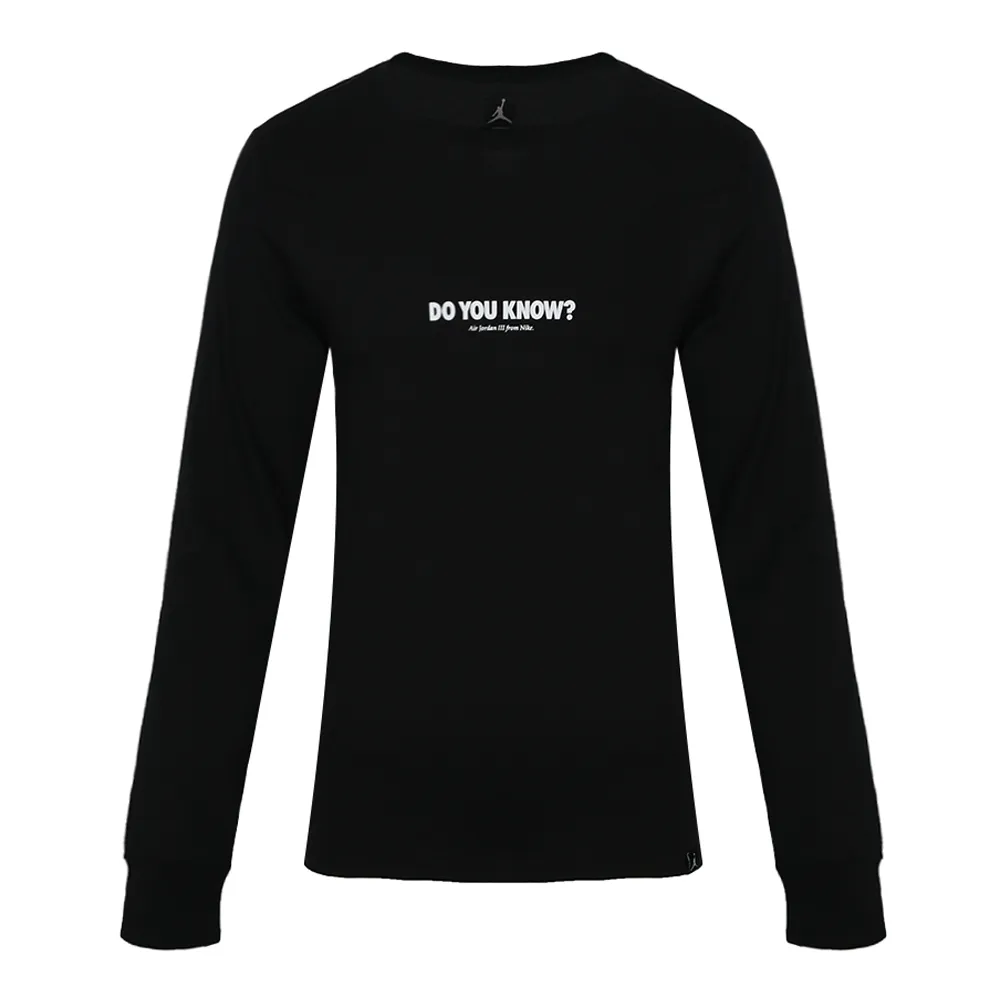 Jordan AS M JSW LS AJ3 DO YU KNOW T Shirt Men's