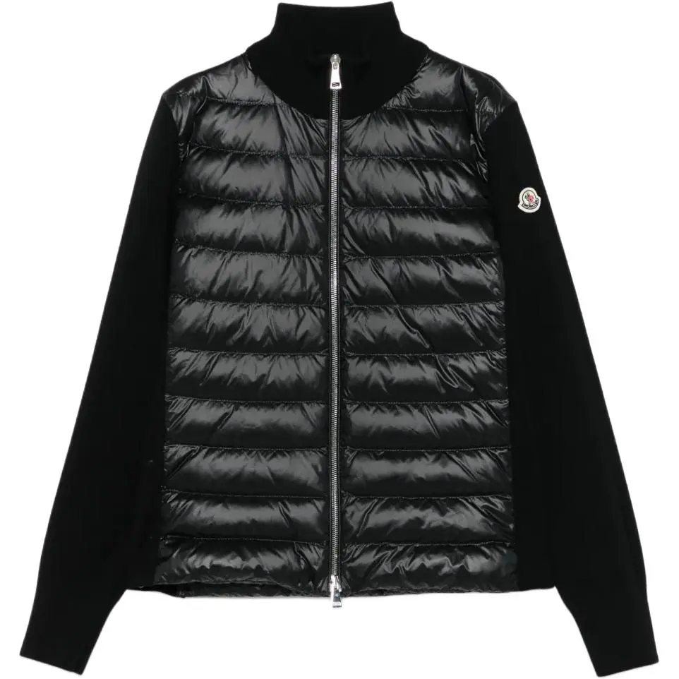 Moncler Wool Zip up Puffer Jacket