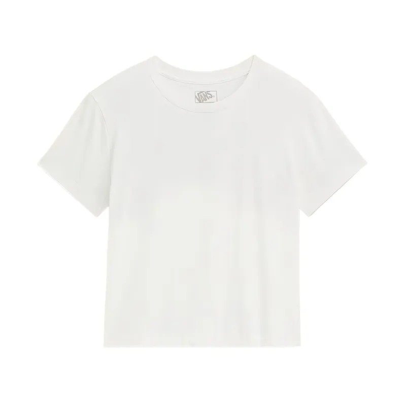 Vans T Shirts Women's White Crew Neck Moderate Straight Fit