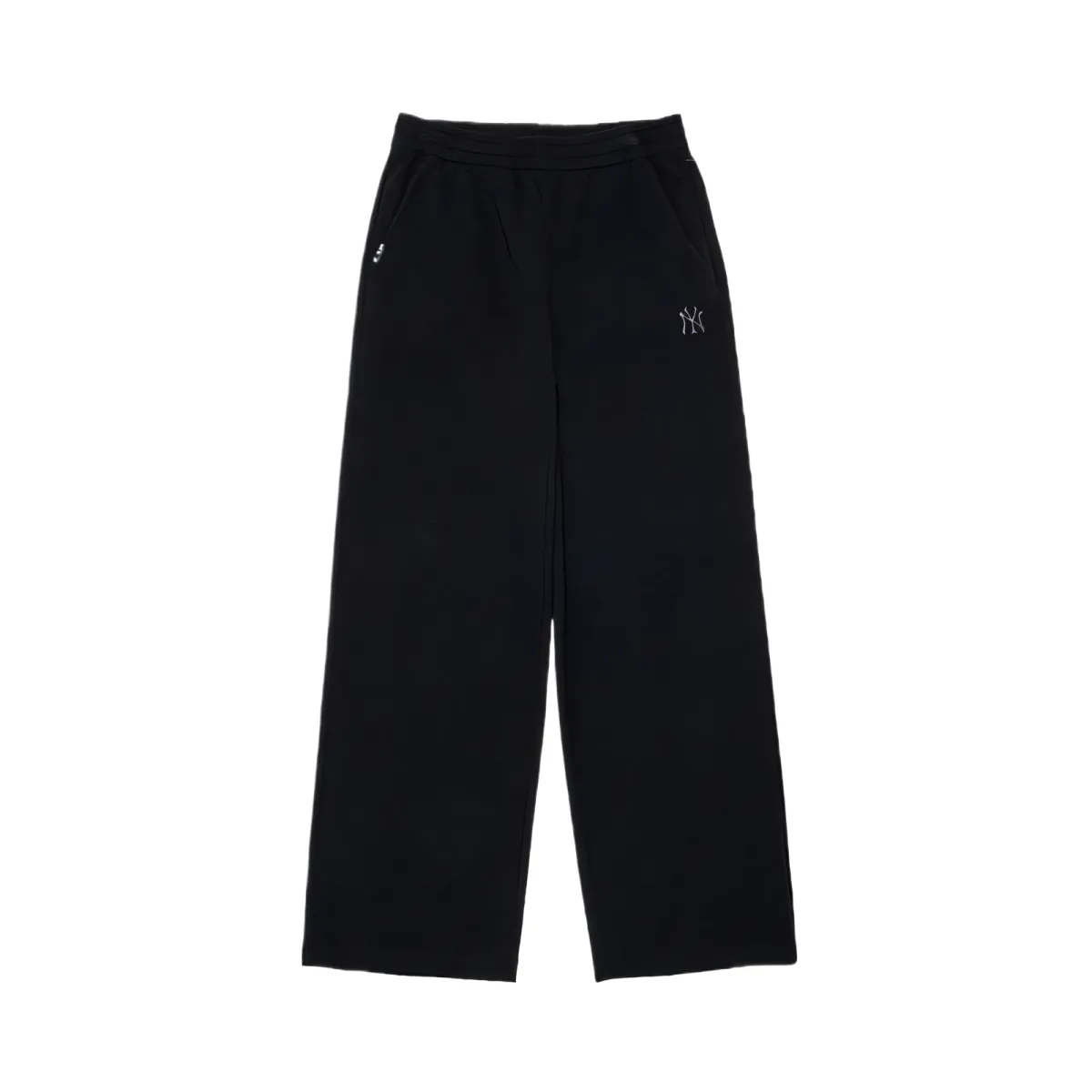 MLB Knitted Sweatpants Women's Black Moderate Wide Leg Pants
