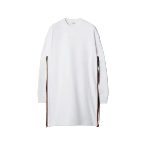 Burberry Long Sleeved Dress Women's White