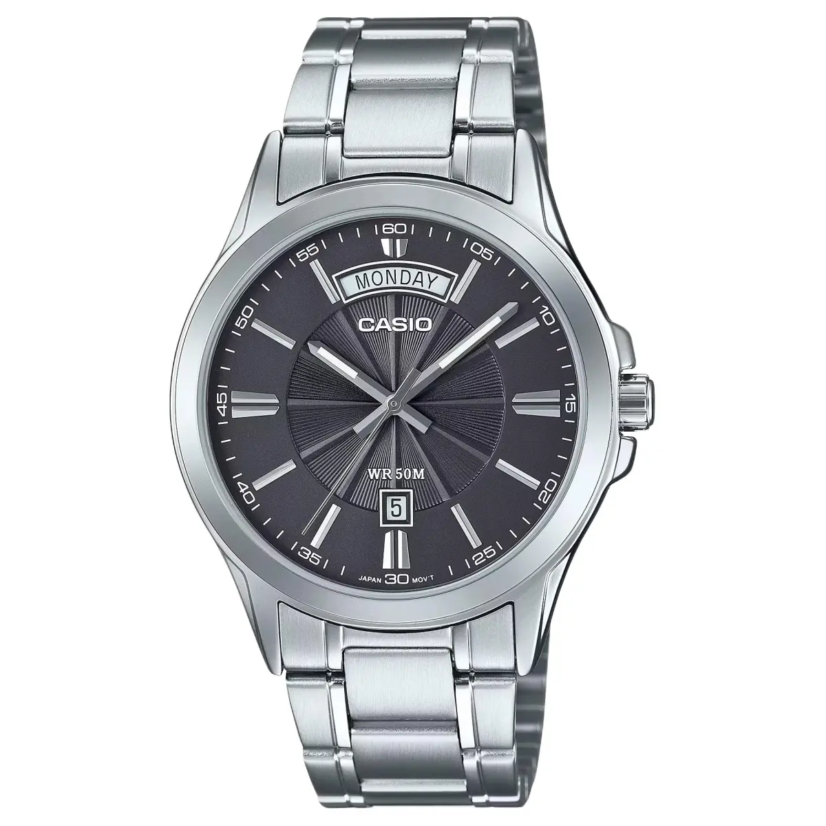 CASIO G SHOCK Quartz Movement Stainless Steel Strap Watch Men's Watches Gray Dial