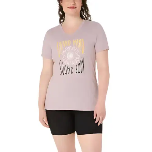 ASICS Women's T Shirts Women's Pink V Neck Moderate