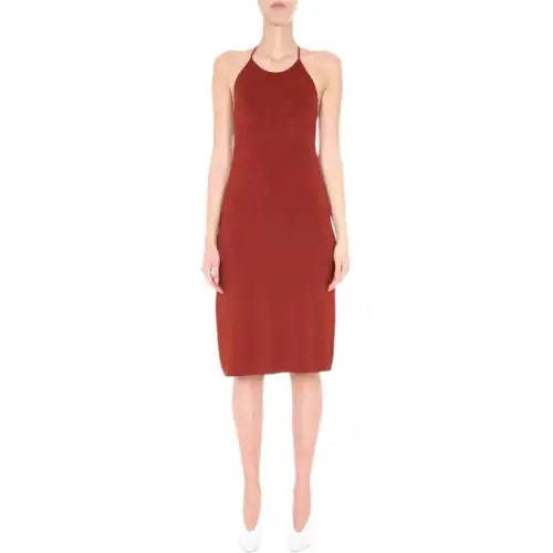 Bottega Veneta Open Back Halter Dress