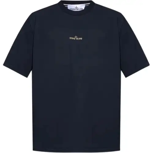 STONE ISLAND Compass Printed Crewneck T Shirt