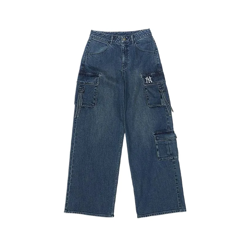 MLB Jeans Women's Indigo Moderate Wide Leg Pants