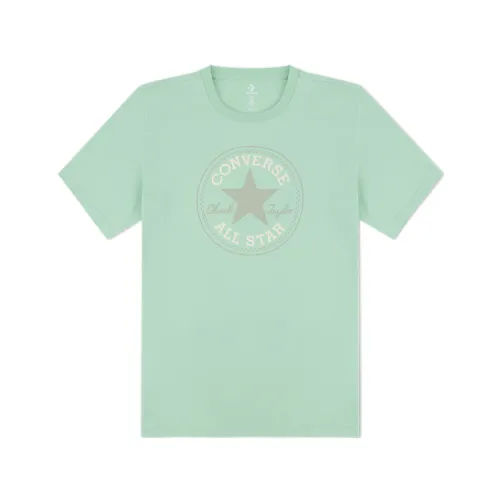 Converse T Shirts Unisex Green Crew Neck Moderate Straight Fit