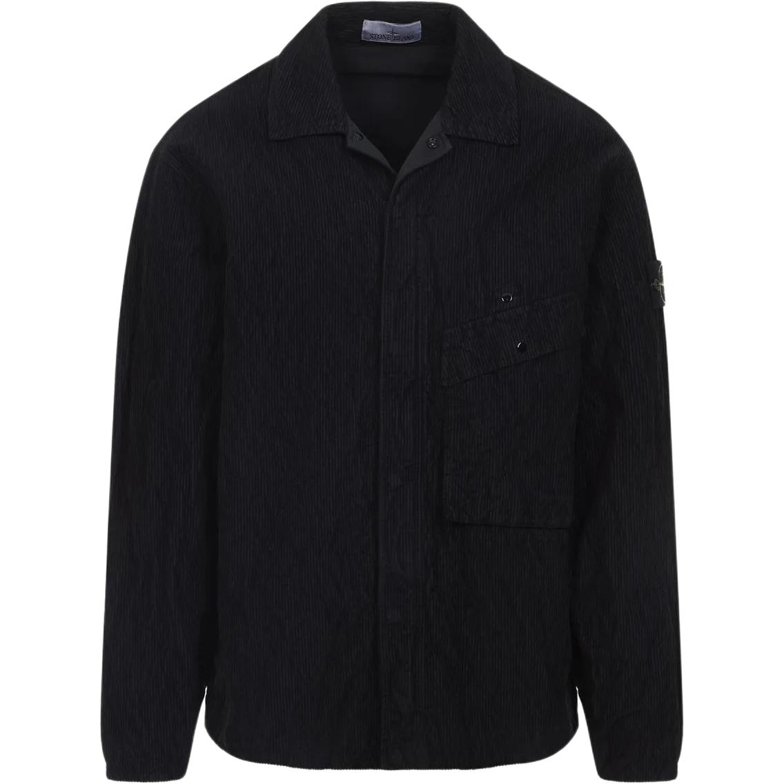 STONE ISLAND Logo Patch Long Sleeved Overshirt